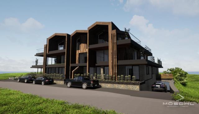 a rendering of a house with cars parked in front of it at B living Apartments in Neukirchen am Großvenediger