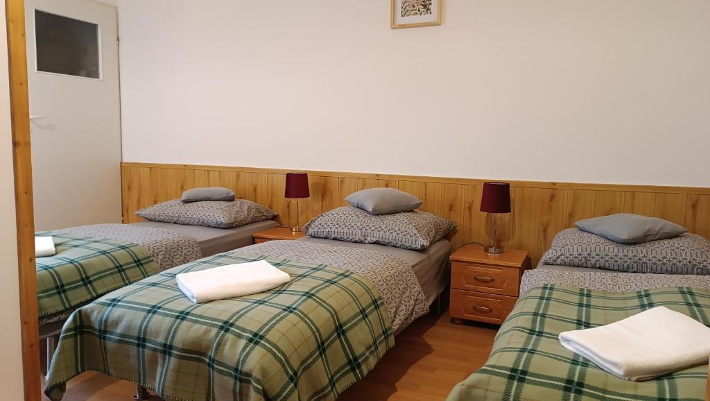 Postel nebo postele na pokoji v ubytování Agroturystyka STANICA
