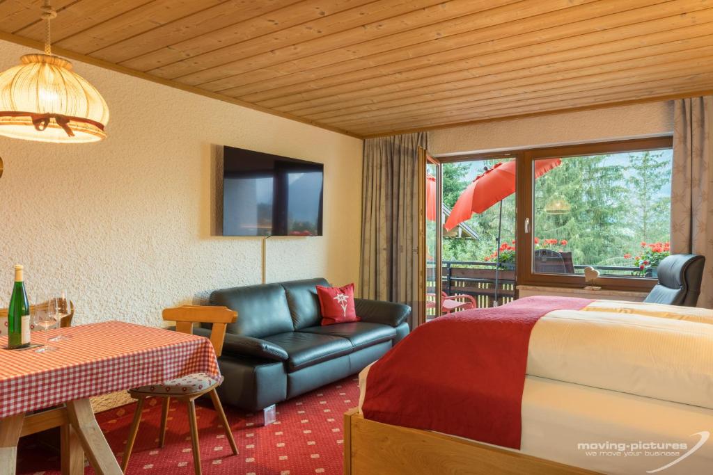 Posezení v ubytování Berghof Mehlan