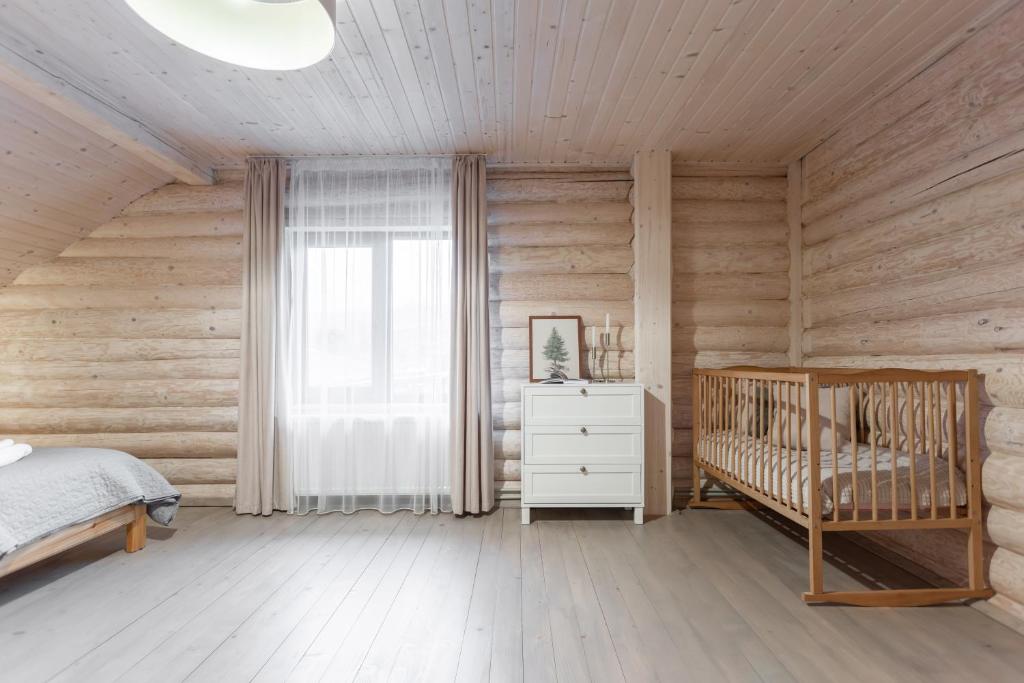 Postel nebo postele na pokoji v ubytování Chalet Borzhava