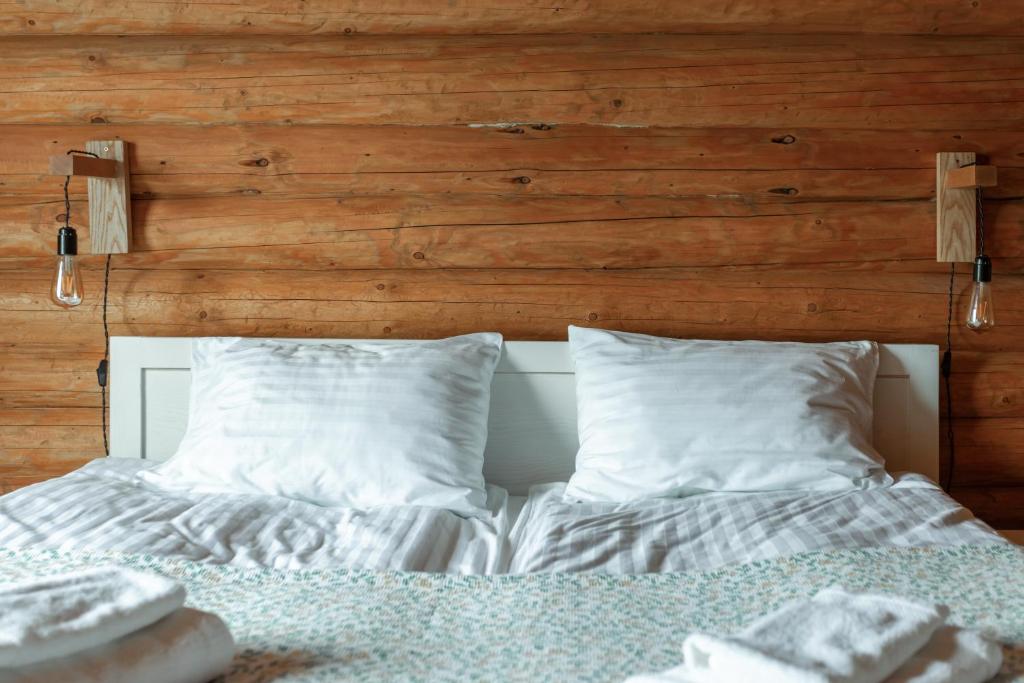 Postel nebo postele na pokoji v ubytování Chalet Borzhava