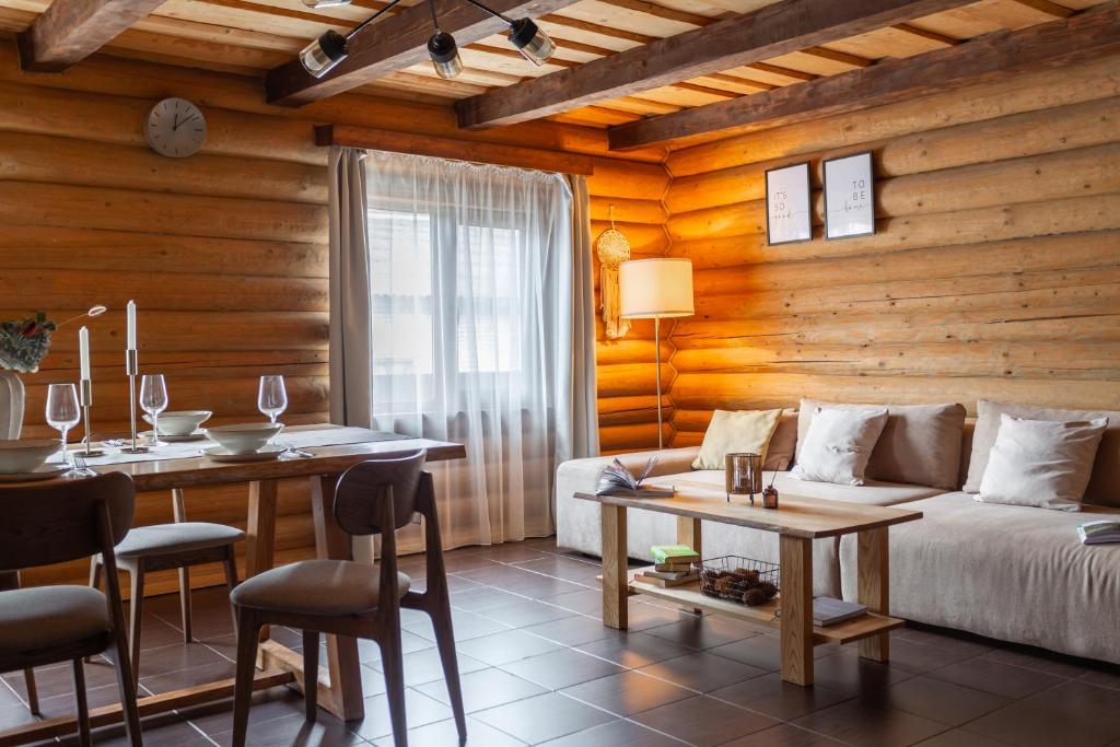 Posezení v ubytování Chalet Borzhava