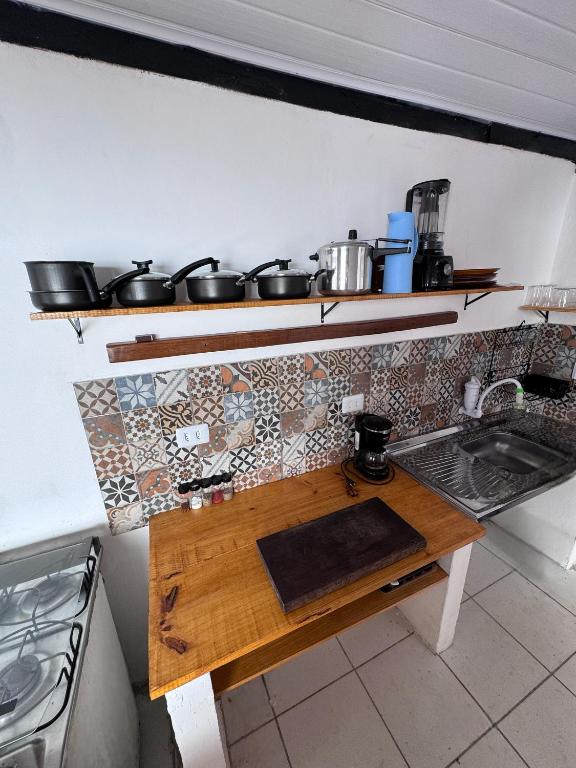 Kuchyň nebo kuchyňský kout v ubytování Casa Boa Suites
