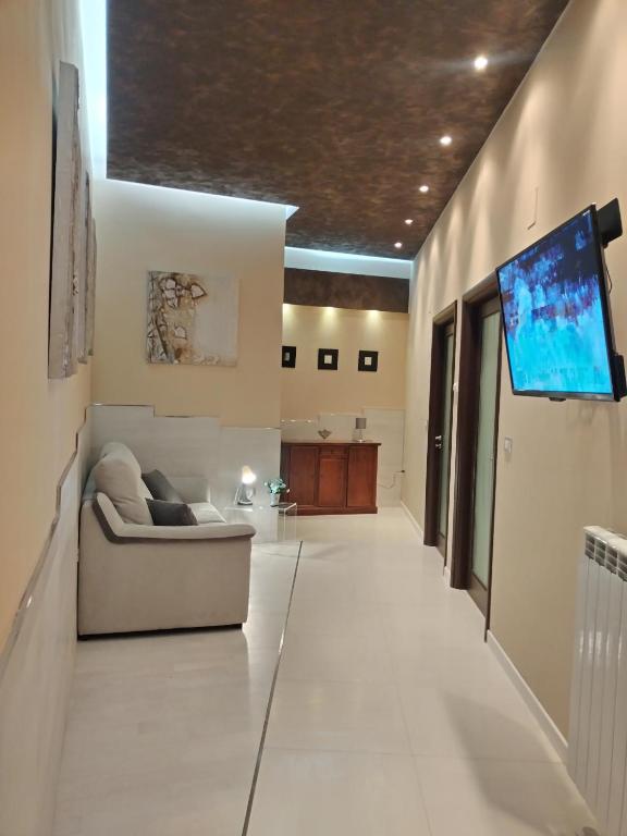 TV a/nebo společenská místnost v ubytování TWIN HOUSE