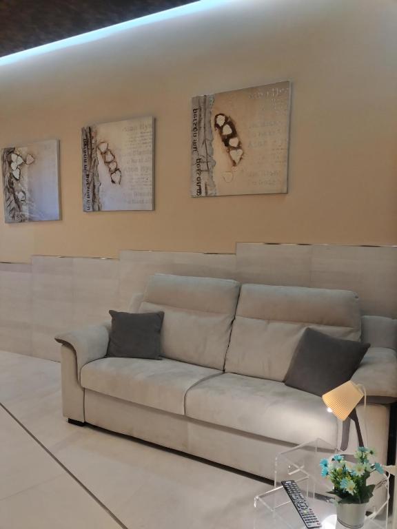 Posezení v ubytování TWIN HOUSE