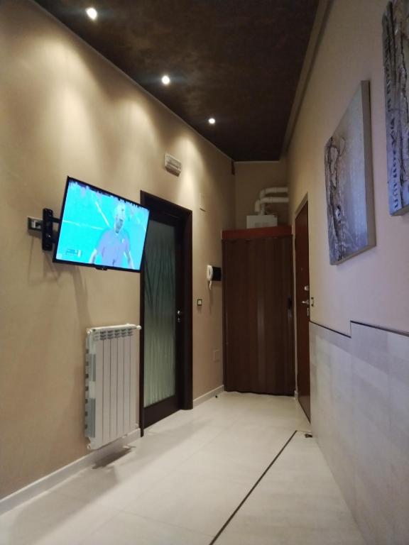 TV a/nebo společenská místnost v ubytování TWIN HOUSE