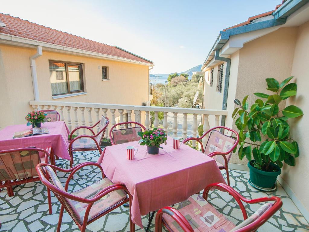 Balkón nebo terasa v ubytování Mali Miločer Bay Accommodation