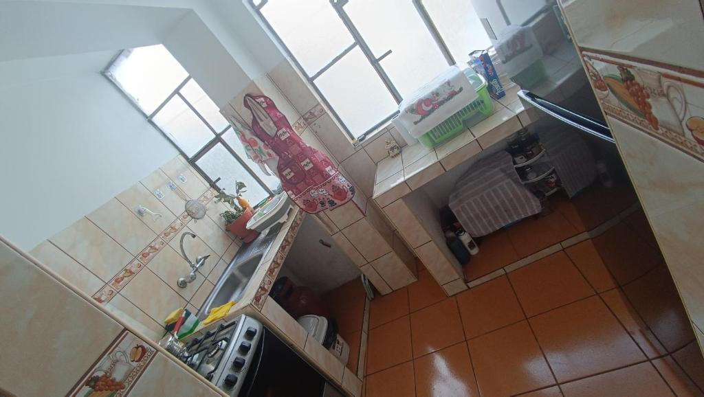Kuchyň nebo kuchyňský kout v ubytování Lunaroom