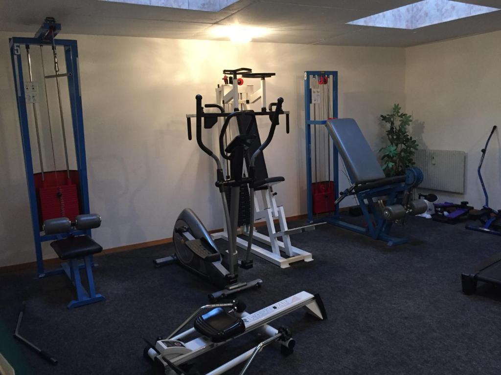 Fitness centrum a/nebo fitness zařízení v ubytování Appartement À La Jorette-Torgon