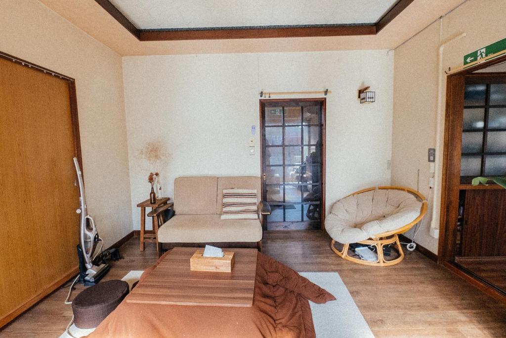 Posezení v ubytování yururito guesthouse