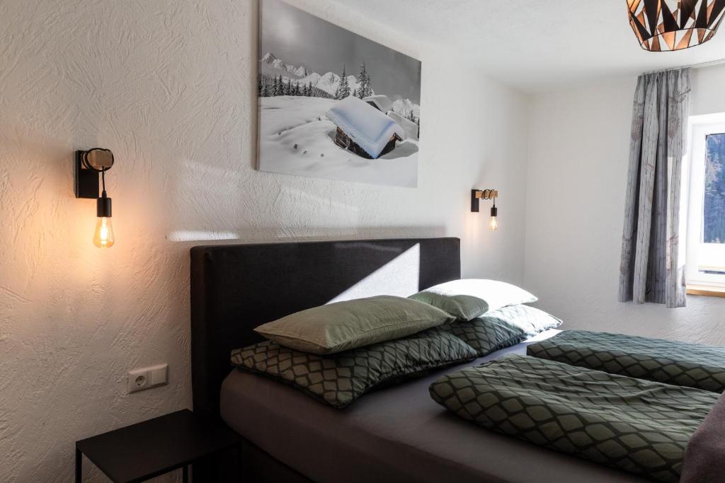 Postel nebo postele na pokoji v ubytování Apartment Naturnah