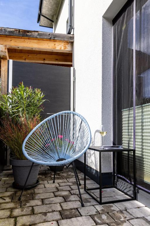 Balkón nebo terasa v ubytování Apartment Naturnah