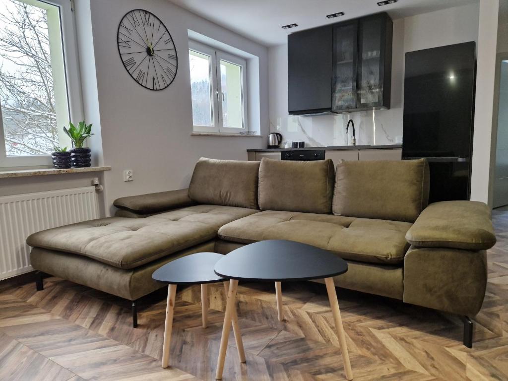Khu vực ghế ngồi tại Apartament Księżycowy Wisła