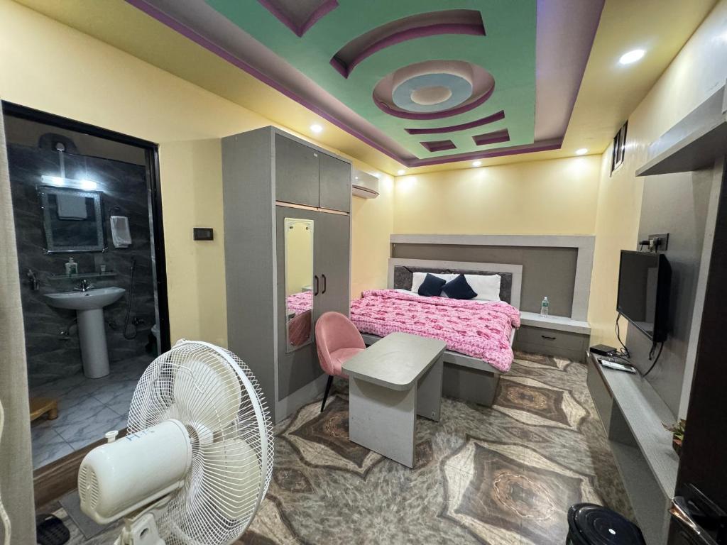 Posezení v ubytování Hotel Kishan