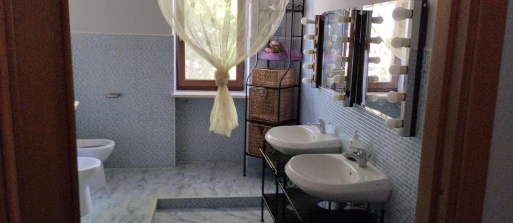 Koupelna v ubytování Albachiara B&B