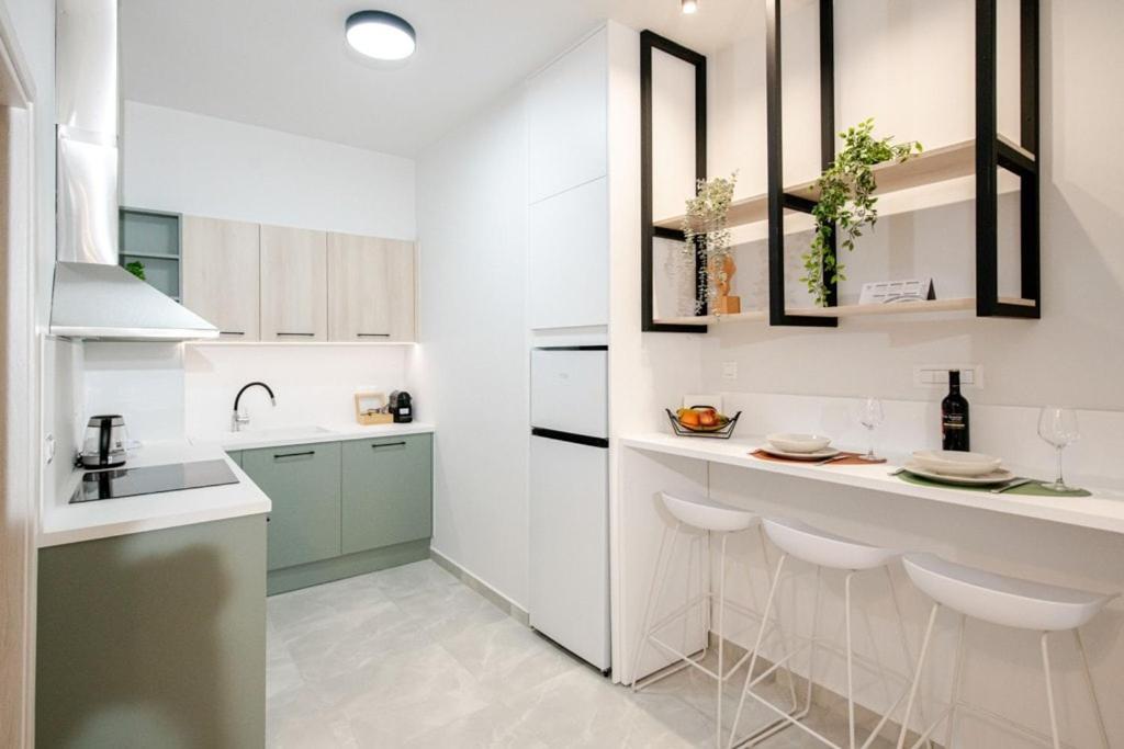 Η κουζίνα ή μικρή κουζίνα στο Boho Chic Retreat Suite