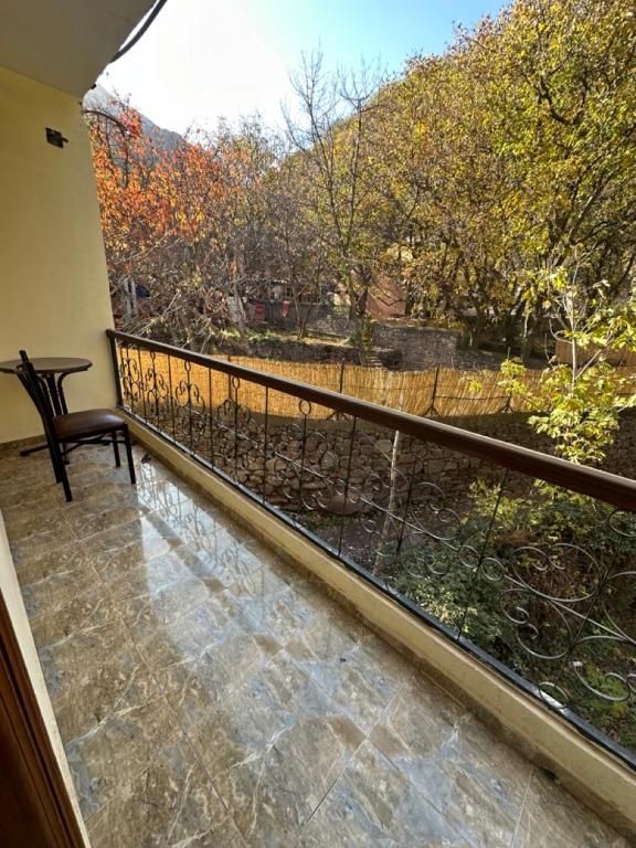 Balkón nebo terasa v ubytování Kasbah Imoula