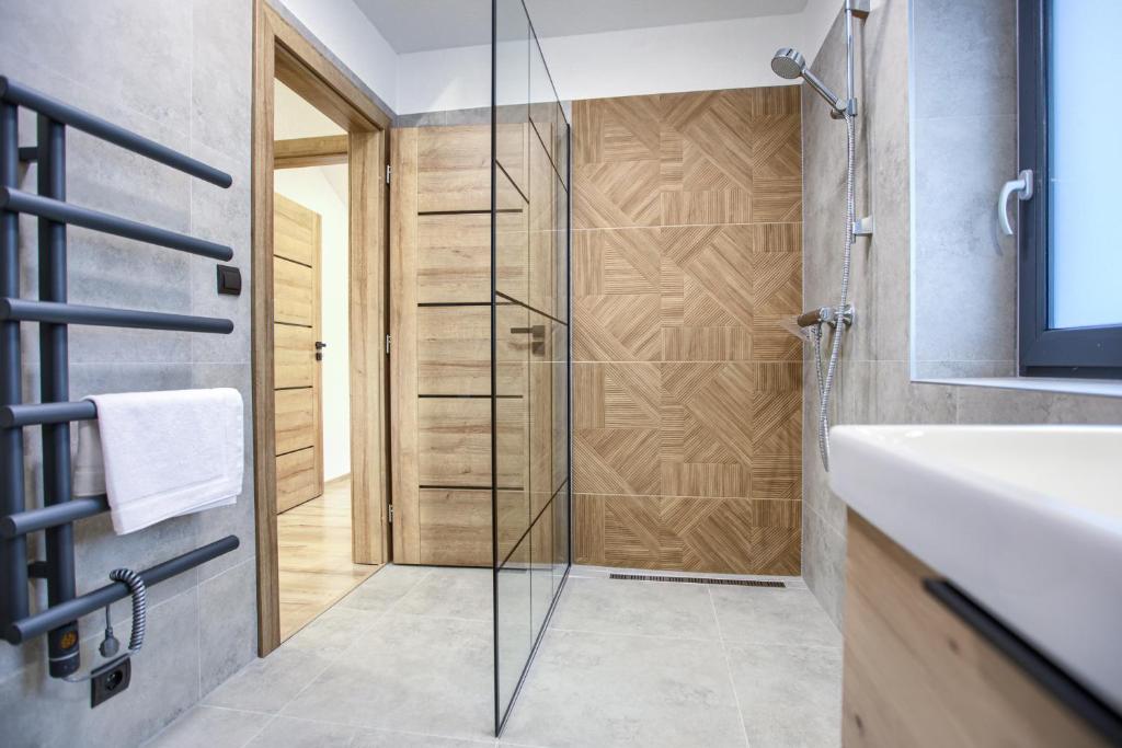 Koupelna v ubytování Resort Biela Skala - CHALETKA Chopok Jasná Juh