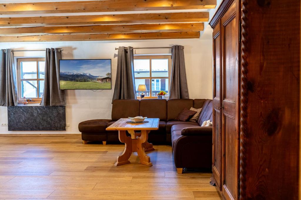 Posezení v ubytování Alpenherz