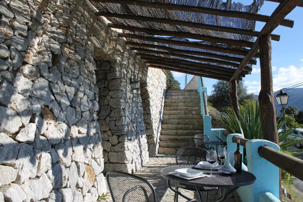 Balkón alebo terasa v ubytovaní Casas Rurales Juzcar Centro