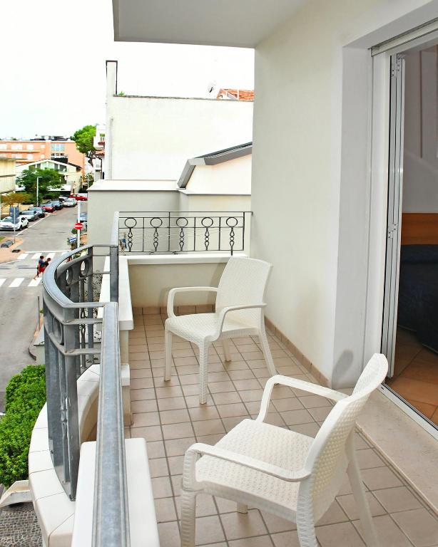 Balkón nebo terasa v ubytování Hotel Edera - in pieno Centro a pochi passi dal Mare