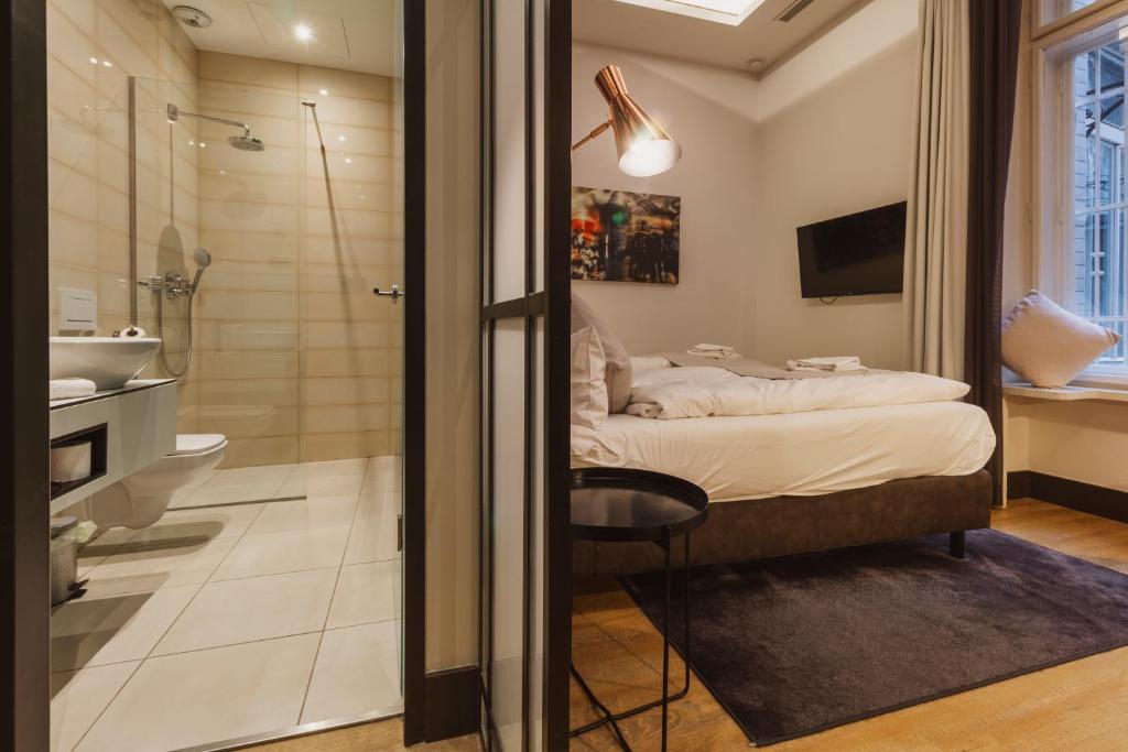 Koupelna v ubytování The Loft Budapest
