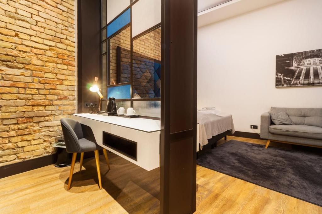 Posezení v ubytování The Loft Budapest