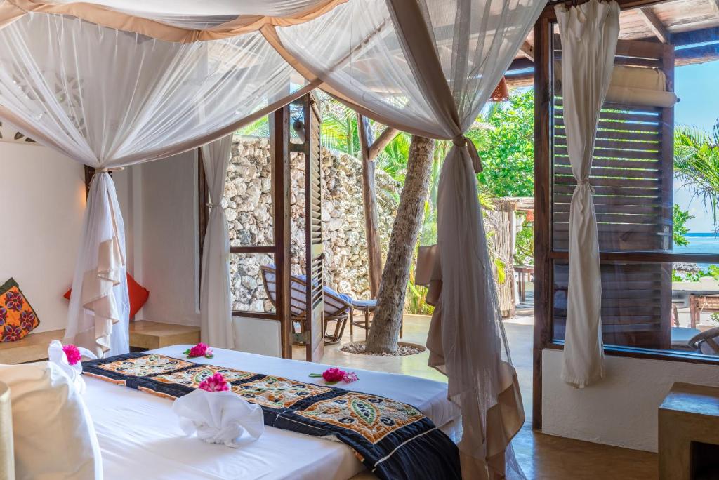 Balkón nebo terasa v ubytování Sunshine Azure Zanzibar Beach Hotel
