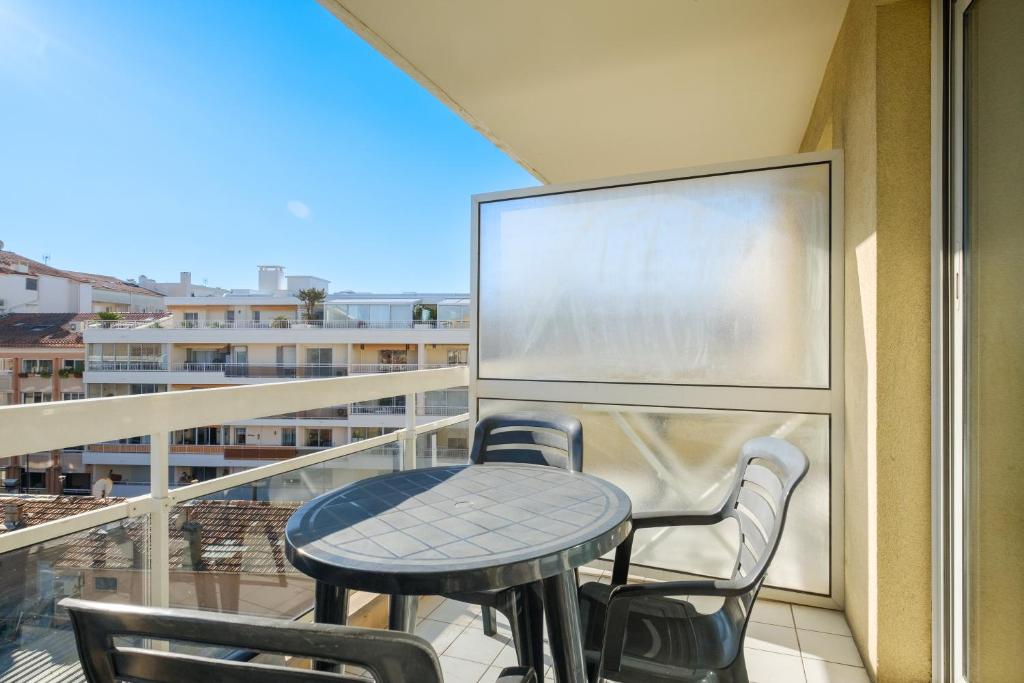 Balkón nebo terasa v ubytování Residhotel Cannes Festival
