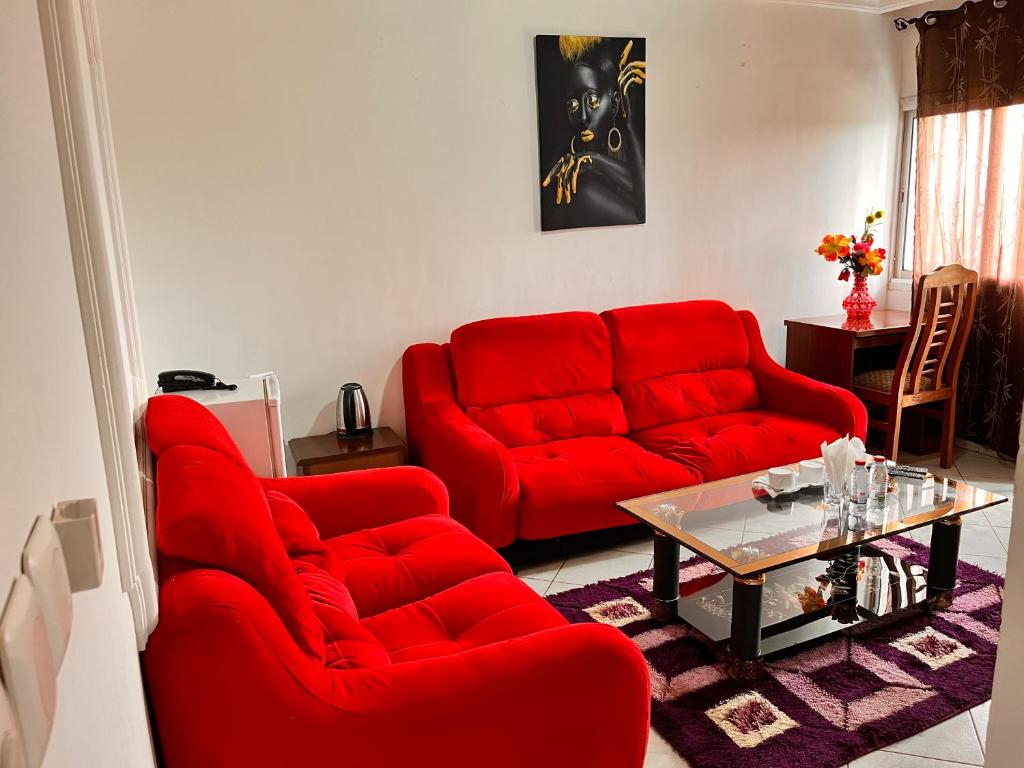 Posezení v ubytování Prodiges Hôtel