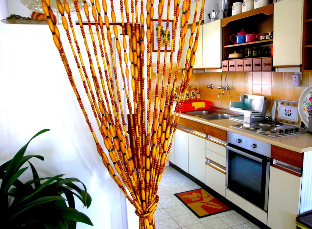 Kuchyň nebo kuchyňský kout v ubytování House Rozi