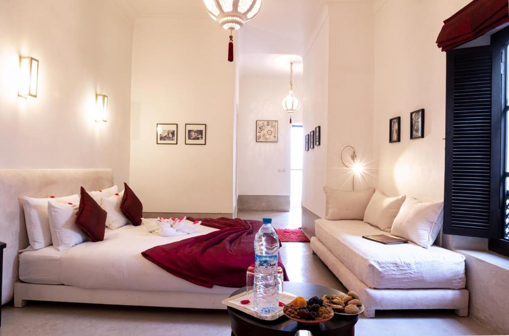 Posezení v ubytování Riad Sapphire & Spa