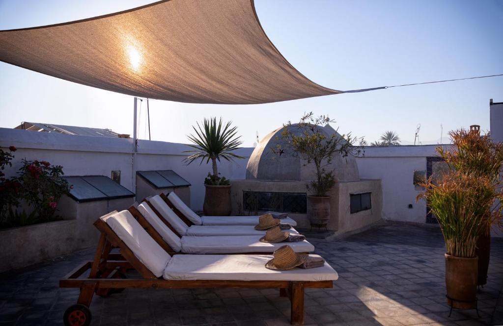 Posezení v ubytování Riad Sapphire & Spa