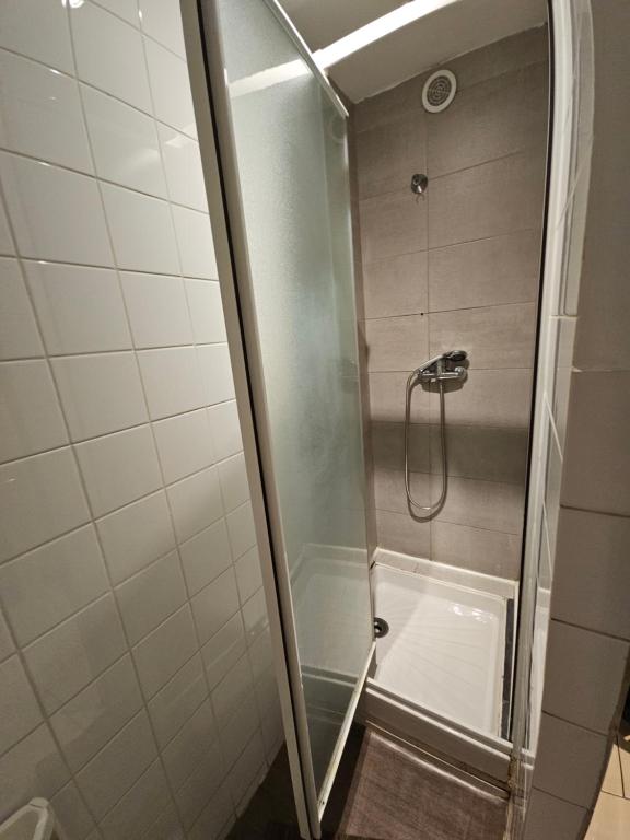 Koupelna v ubytování Hotel de la Gare