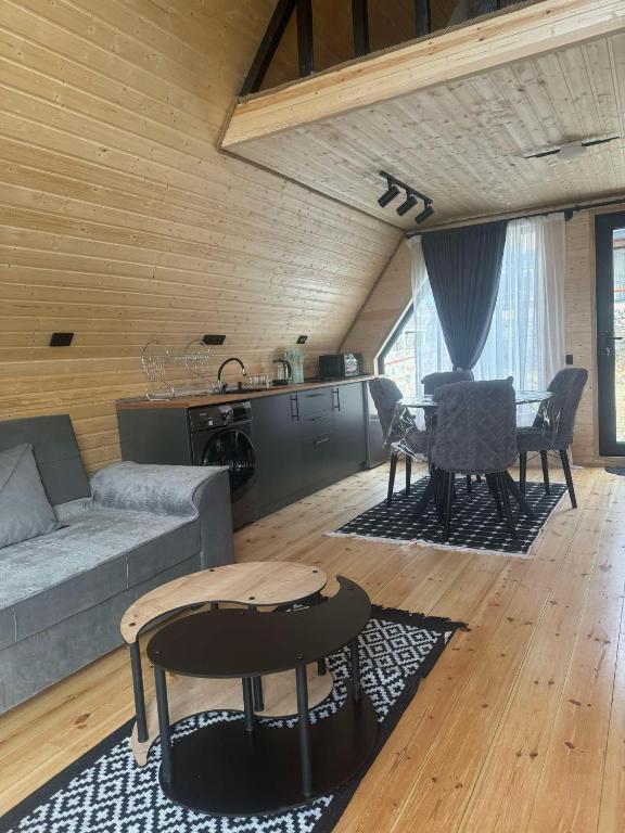 Posezení v ubytování Apex Cottages