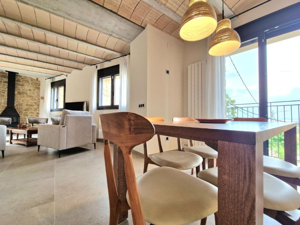Posezení v ubytování Casa Rural Cal Roseto con jacuzzi