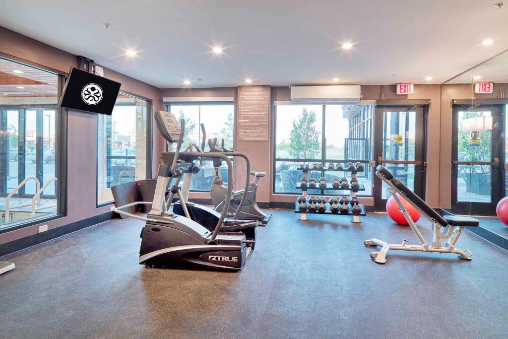 Fitness centrum a/nebo fitness zařízení v ubytování Sandman Signature Plano-Frisco Hotel