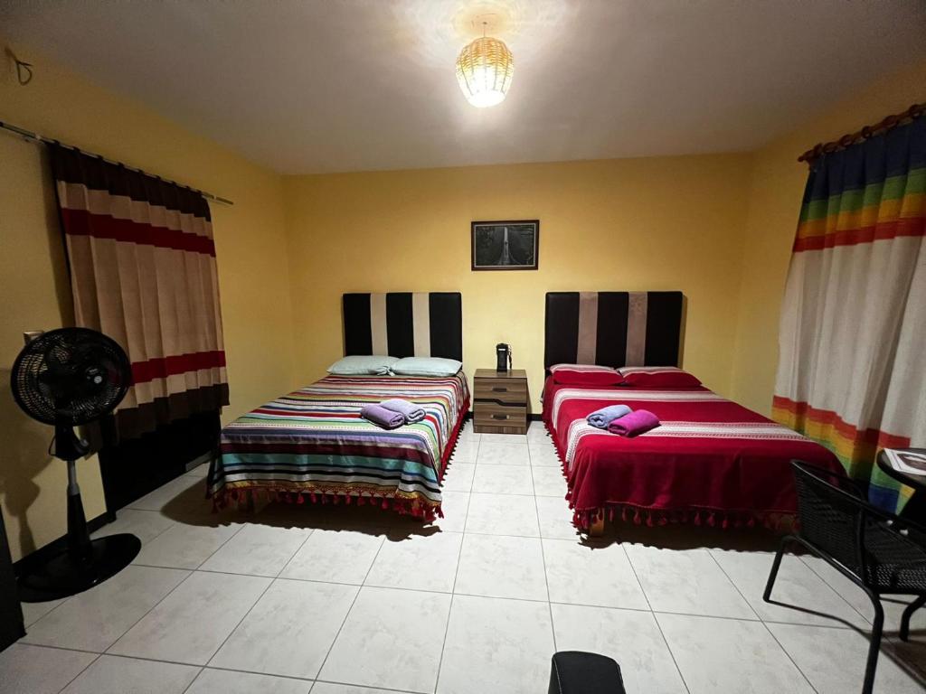 Letto o letti in una camera di Alojamientos OHANA