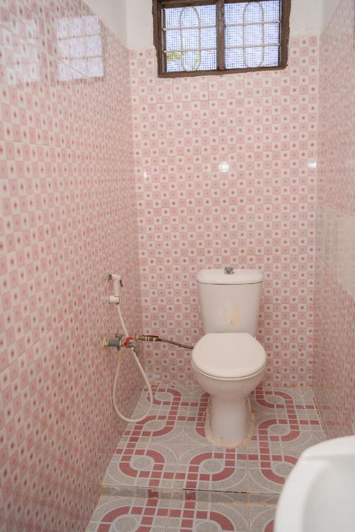 Koupelna v ubytování Paje Hostel
