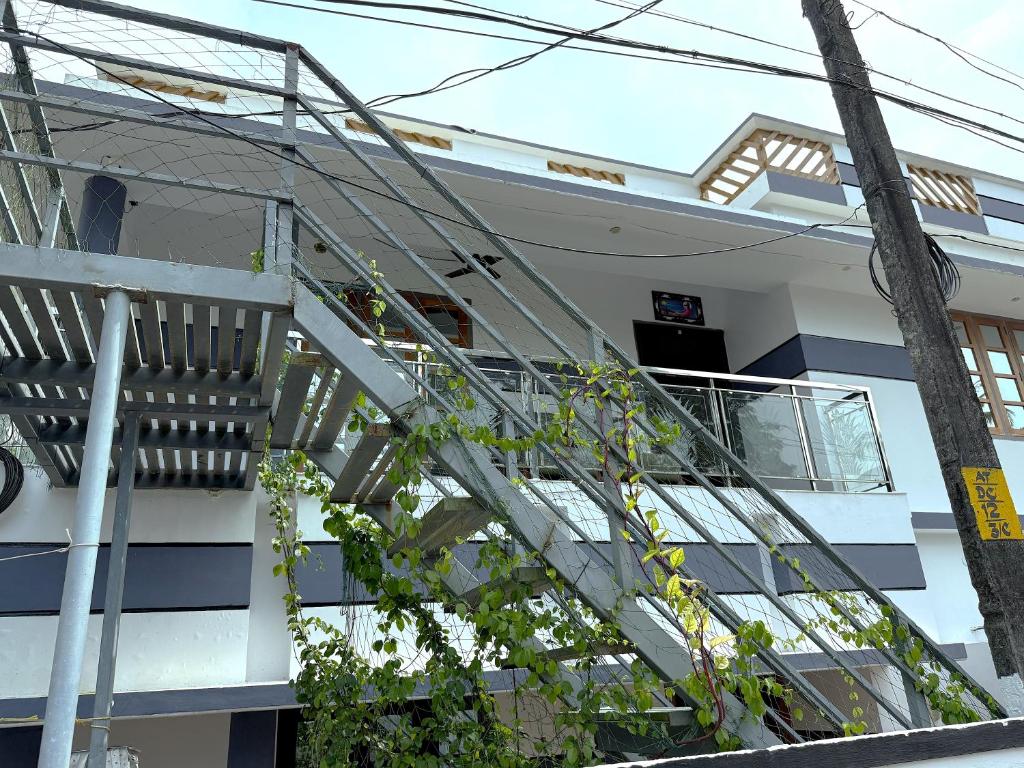 Balkón nebo terasa v ubytování Paddy N Canal Homestay