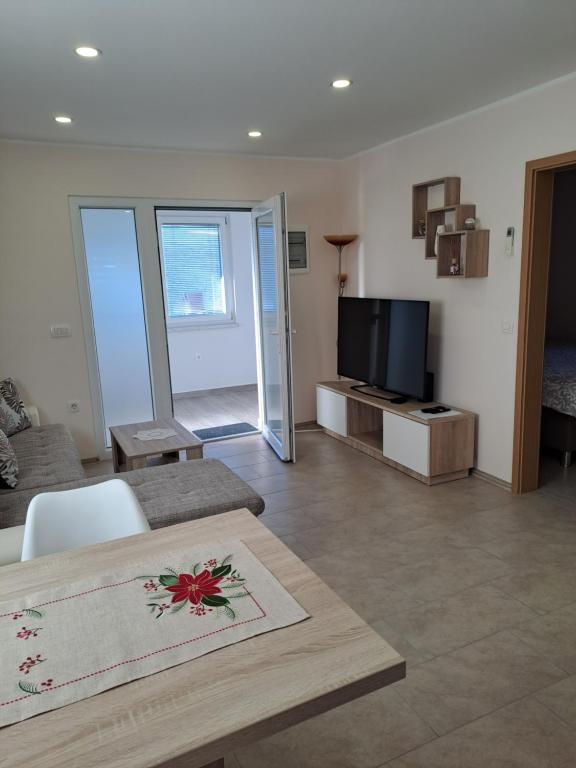 Uma televisão e/ou sistema de entretenimento em Apartma Anci