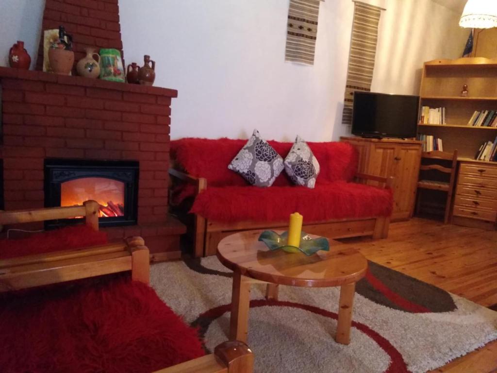 Posezení v ubytování Το μπαλκόνι της Βεγορίτιδας
