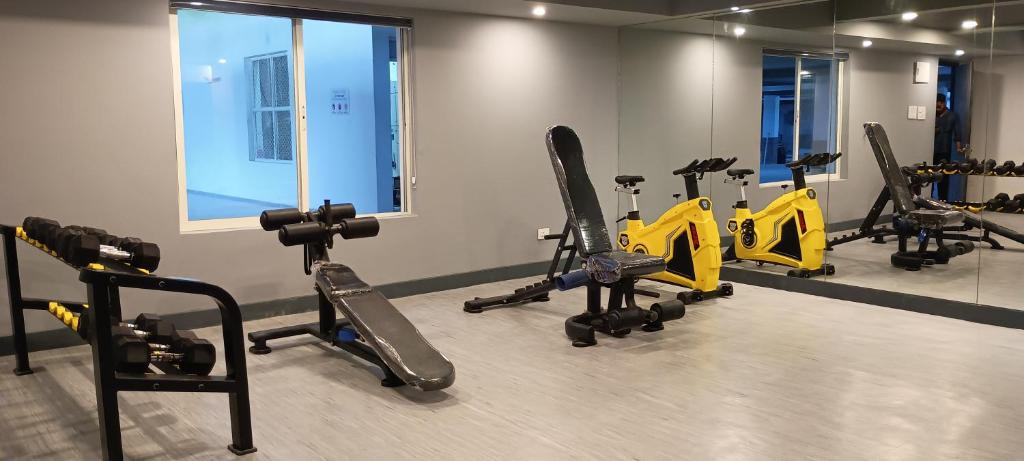 Fitness centrum a/nebo fitness zařízení v ubytování Rohm Staycations