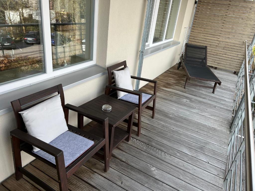 Balkón nebo terasa v ubytování Aparthotel Parsberg GreenDesign