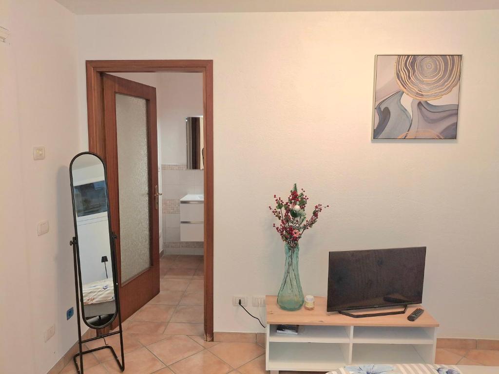 TV a/nebo společenská místnost v ubytování Sveva's House