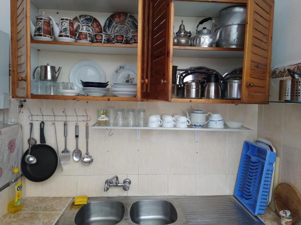 Kuchyň nebo kuchyňský kout v ubytování Dar hana