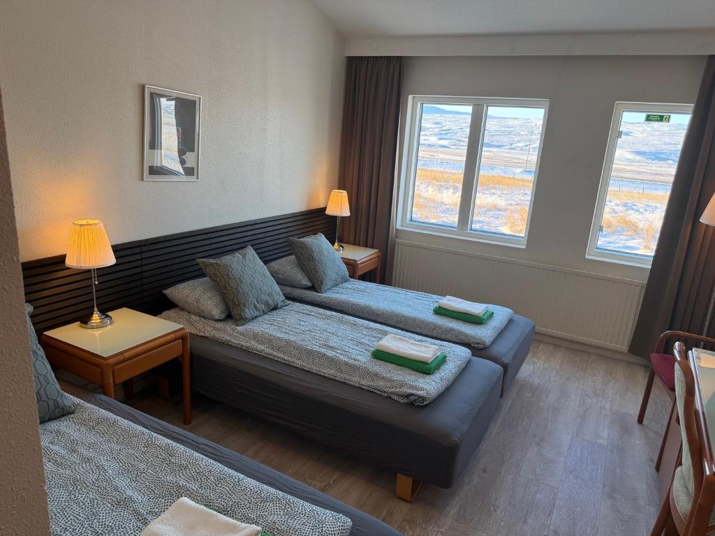 Postel nebo postele na pokoji v ubytování Frost Guesthouse
