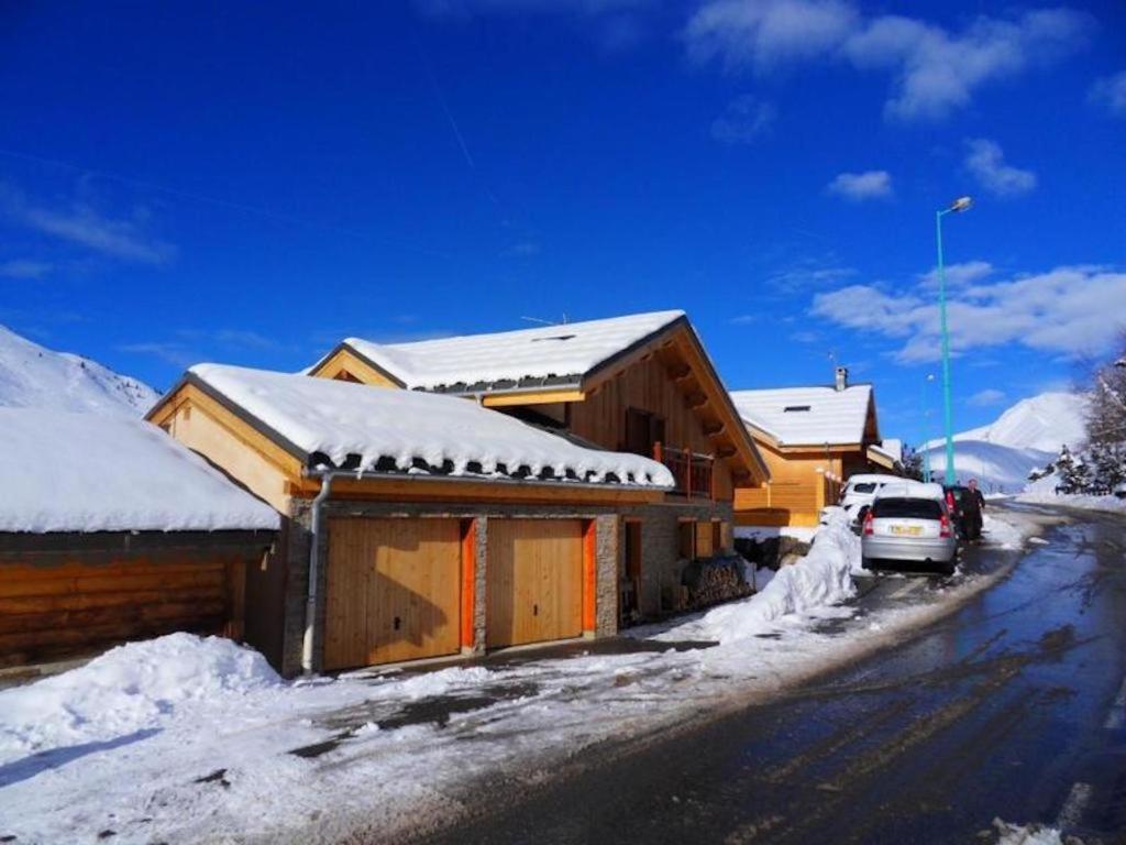 Appartement dans chalet 5 pièces, 14 pers, 4 ch, WiFi, jardin privé v zimě