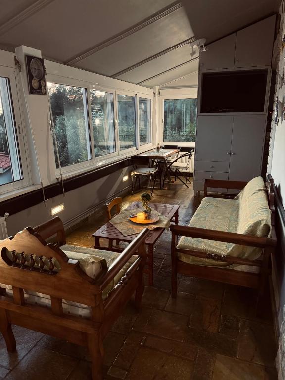 Χώρος καθιστικού στο Νautilus guesthouse