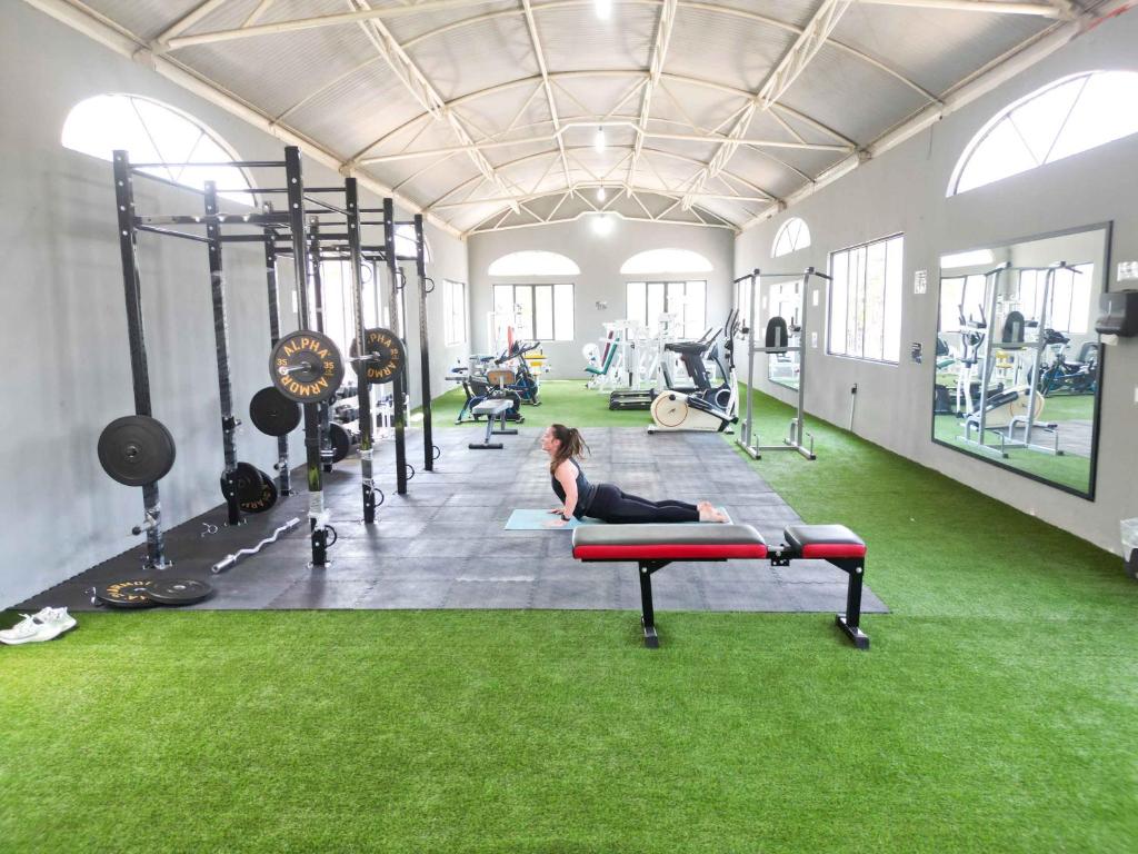 Fitness centrum a/nebo fitness zařízení v ubytování Punta del Cielo Tepoztlán